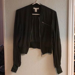 H&M Cropped Moto Jacket